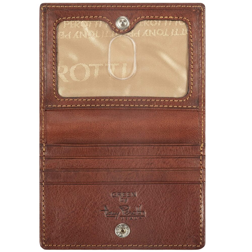 3462 Unisex Italian Cow Leather Front Pocket Business and Credit Card Case